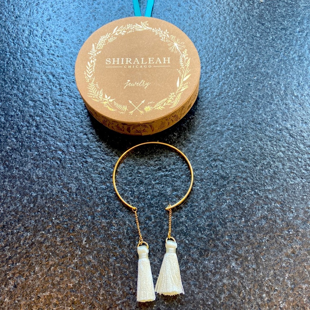 Shiraleah Tallulah White Tassel Bracelet NWT elegant Bollywood